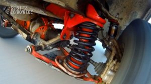 Работа передней подвески Нива (правильный лифт)