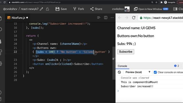 11. Conditional rendering in react component | In Tamil смотреть онлайн