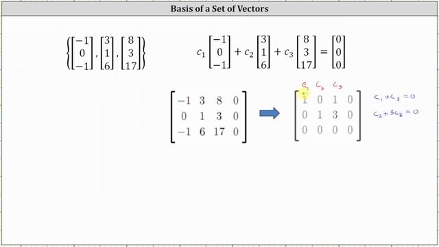 Determine Which Sets of 3 Vectors Form a Basis for R3 смотреть онлайн