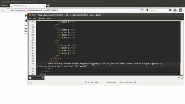 jQuery 9 Таблицы, формы, кнопки, иконки Twitter Bootstrap смотреть онлайн