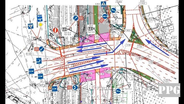 ЗАПОРОЖСКИЙ МОСТ, Главные перекрестки, схема дорожной разметки, дорожных знаков и проезда. смотреть онлайн