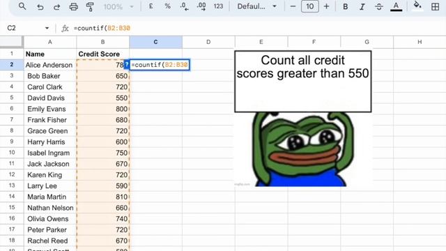 CountIf formula for greater than in Google Sheets and Excel смотреть онлайн