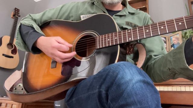 1999/2000 Epiphone AJ-15 slope shoulder dreadnaught смотреть онлайн