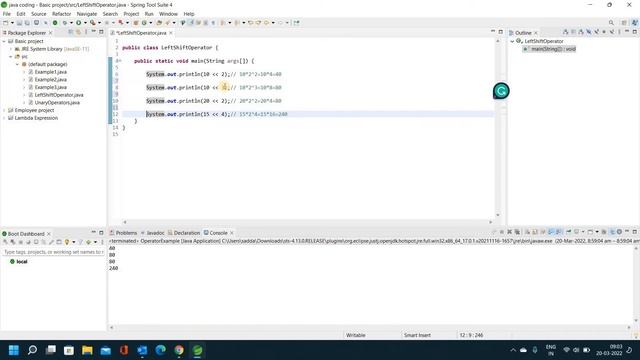 LeftShift Operator in java coding // java coding in Telugu 2022 // Easy Learning Channel смотреть онлайн