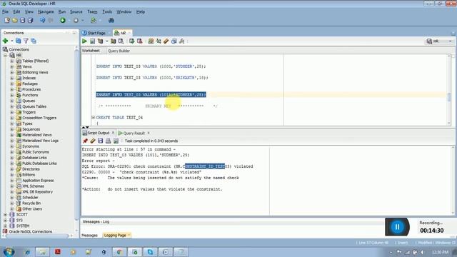 Constraints in a sql oracle database смотреть онлайн