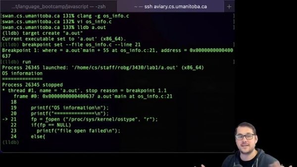 Using lldb - C/C++ debugger