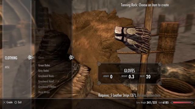 Skyrim Special Edition - Craftable Unenchanted Clothing Mod