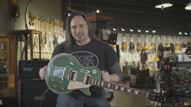 Gibson Custom Shop Les Paul "Au Naturel" | Double Stain Turquoise смотреть онлайн