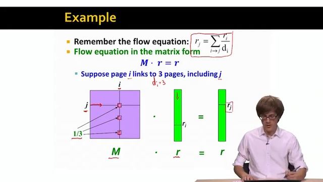 Lecture 7 — PageRank The Matrix Formulation _ Stanford University смотреть онлайн