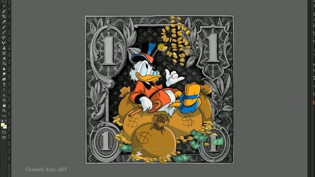 ДЕНЕЖНАЯ КАРТИНА - Скрудж Макдак и один доллар | Scrooge McDuck смотреть онлайн