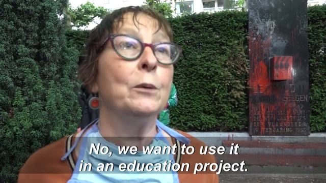 Bust of King Leopold II removed from Belgian city of Ghent | AFP смотреть онлайн