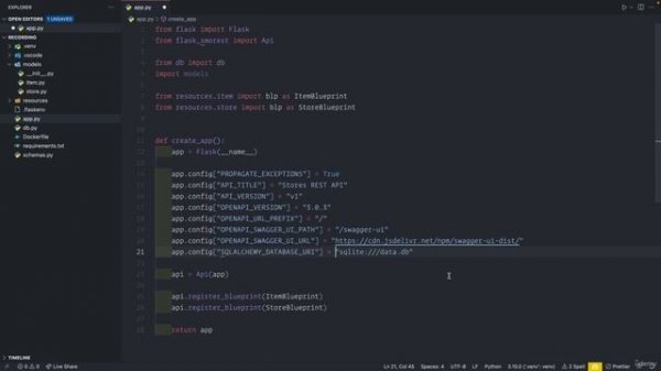 06 - Store data in a SQL - 004 How to configure Flask-SQLAlchemy with your Flask app