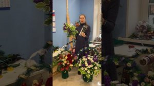 Корзина ритуальная «Классический вариант» своими руками #веноксвоимируками #искусственныецветы