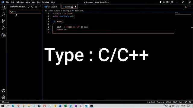 Run C language in vs code | How to Run c++ In vs Code | Visual Studio code c ++ | c programming | смотреть онлайн