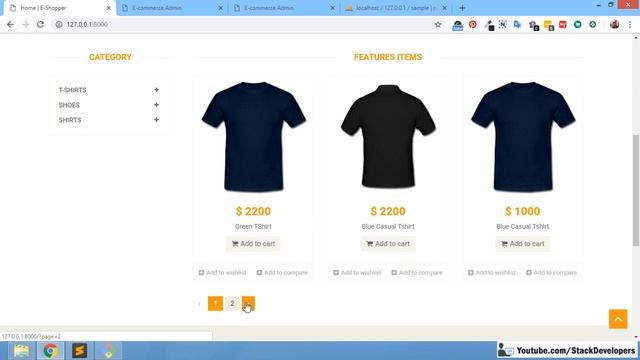 #107 Make E-com Website in Laravel 5.6 / 5.7 | Display Pagination at Home/Listing Pages смотреть онлайн