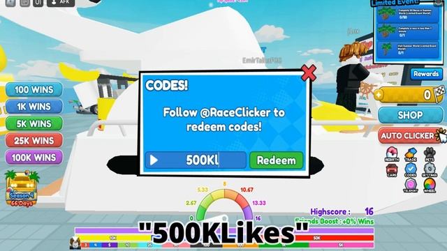 Roblox All Race Clicker Codes July 2023! смотреть онлайн