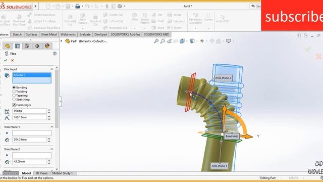 flex command in Solidworks смотреть онлайн
