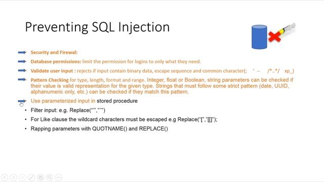 SQL Injection- Prevention смотреть онлайн