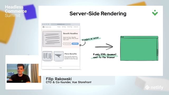 How to Build a Headless Frontend | Filip Rakowski, Vue Storefront смотреть онлайн