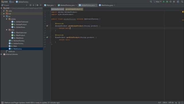 #1 Шаблон Abstract Factory / Java OOD / Source Code ⚠️ Deprecated смотреть онлайн