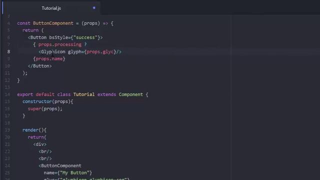 customizable React Button component with states and Icons смотреть онлайн
