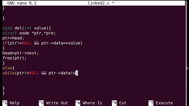 linked list search and delete data node смотреть онлайн