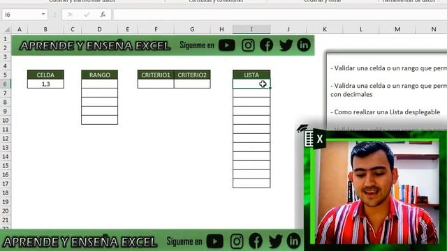 ?? Como usar VALIDACIÓN DE DATOS en Excel en CELDAS y RANGOS смотреть онлайн