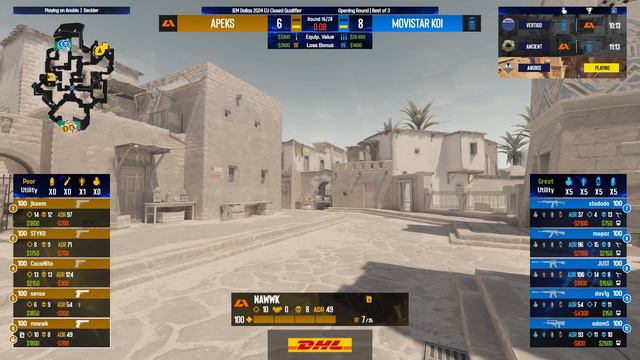KOI vs. Apeks - Map 3 [Anubis] - IEM Dallas 2024 - CQ - Europe смотреть онлайн