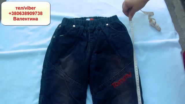 Брюки (Tommy Jeans) вельветовые, утепленные, мальчику 5-6 лет рост110/116 см смотреть онлайн