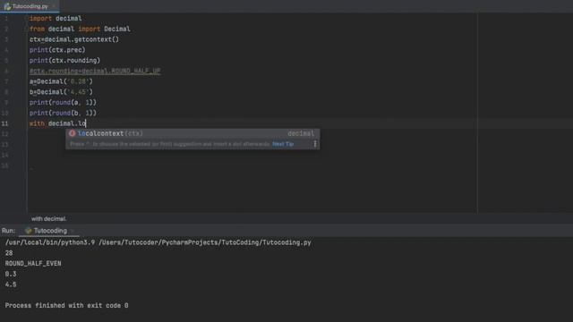 Python tutorial: Decimal module смотреть онлайн