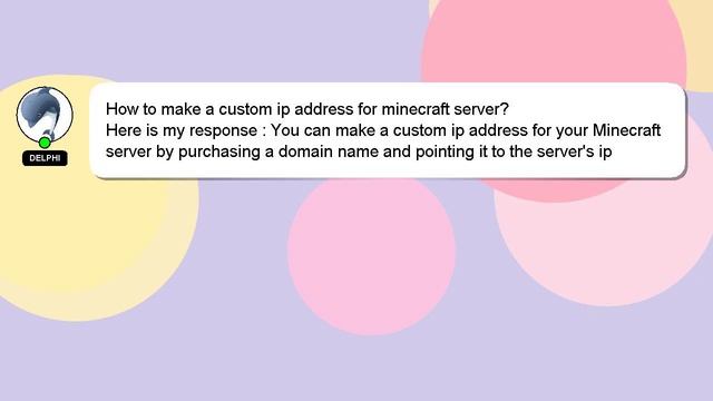 How to make a custom ip address for minecraft server? смотреть онлайн