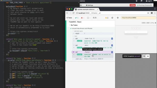 Cypress.io React TodoMVC test смотреть онлайн