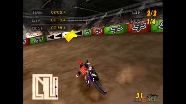 Motocross Mania - Gameplay PSX / PS1 / PS One / HD 720P (Epsxe)