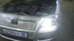 Установка ламп габаритов Авенсис.