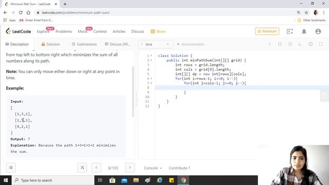 LeetCode 64. Minimum Path Sum [Algorithm + Code Explained ] смотреть онлайн