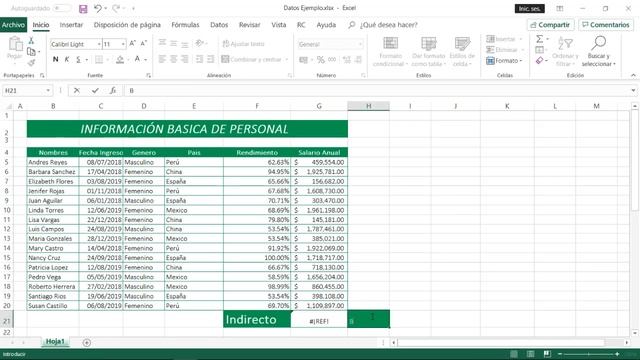 Excel Fácil | Funcion Indirecto | Aprende Excel смотреть онлайн