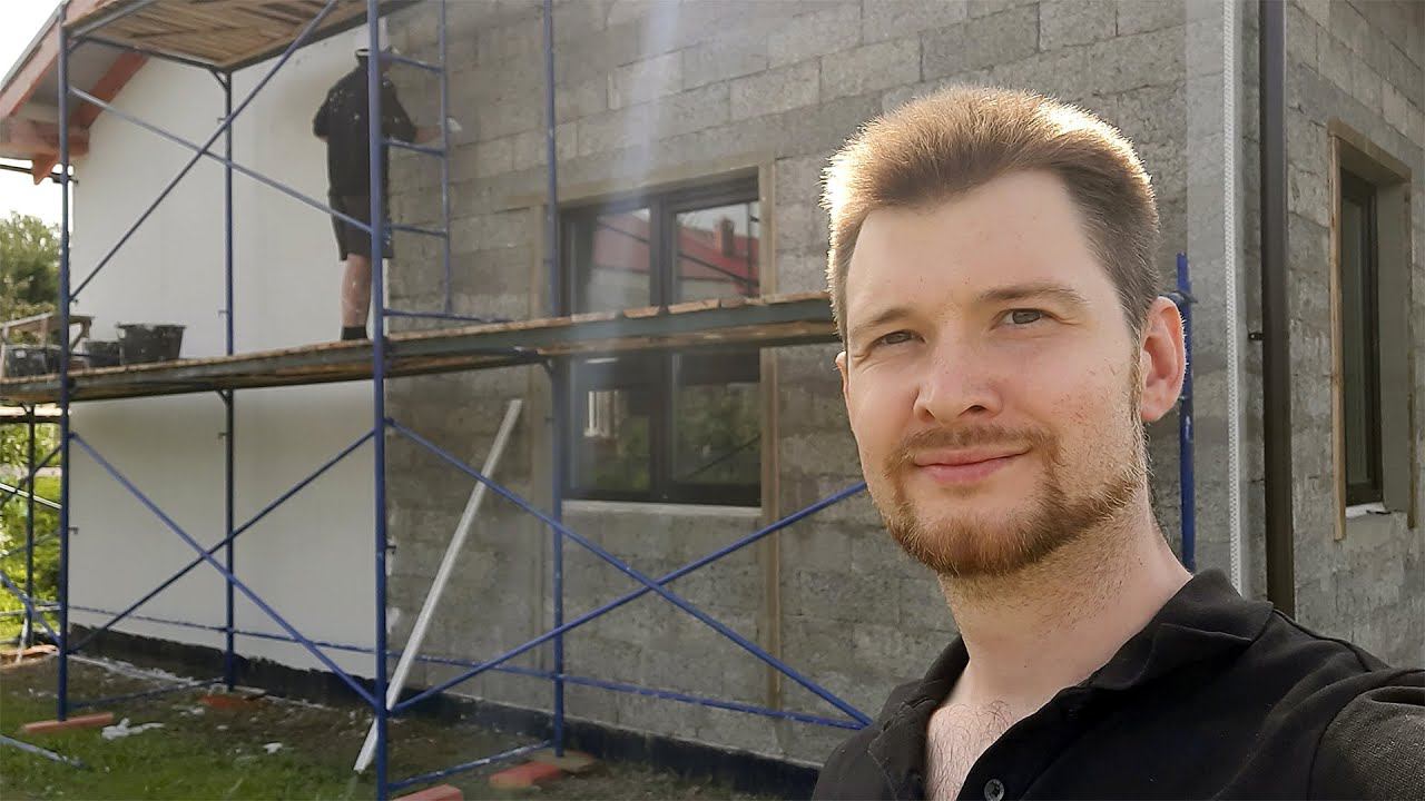 Дом из Арболита штукатурится Спадаром смотреть онлайн