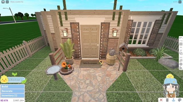 Bloxburg - Cottagecore Starter House Speedbuild (no Gamepasses)