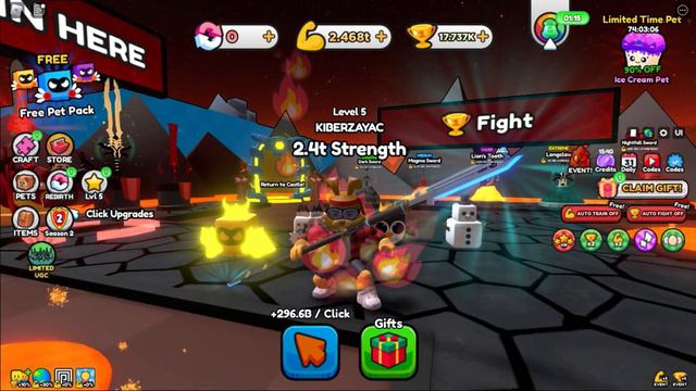СУПЕР ОБНОВА И КОДЫ СИМУЛЯТОР МЕЧА! Pull A Sword ROBLOX смотреть онлайн