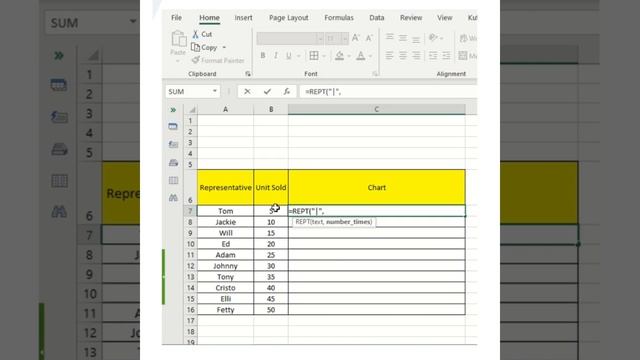 Rept function in Excel #excel #REPT смотреть онлайн
