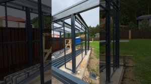 Плоский навес из металла. Процесс и секреты строительства. Автомобильный навес Хайтек.