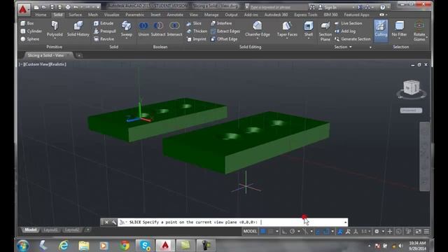 3D Modeling 08-21 Slicing a Solid View смотреть онлайн