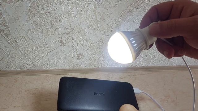 Автономное освещение. Лампочка работает от USB от повербанка. Лампочка для дачи, туалета, палатки смотреть онлайн