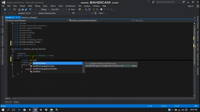Simple Arduino Serial Monitor Using C# Windows Form смотреть онлайн
