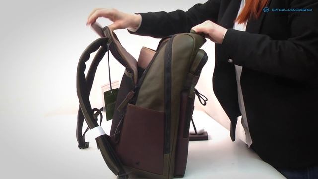 Огляд рюкзака для ноутбука Piquadro Harper (AP) CA3349AP смотреть онлайн