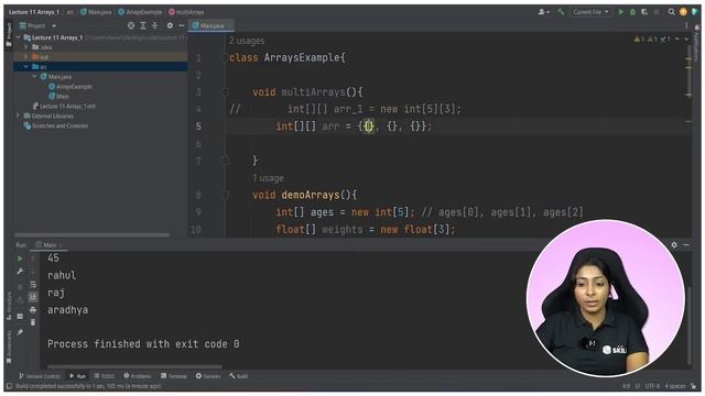 Arrays | Types, Declaration, Creation, Operations | Lecture 14 | Java and DSA Foundation Course смотреть онлайн