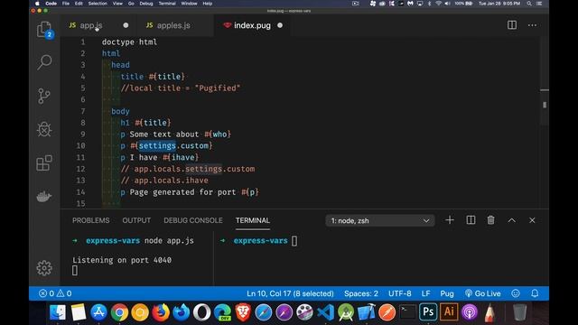 Express JS - Settings, Variables & Locals смотреть онлайн