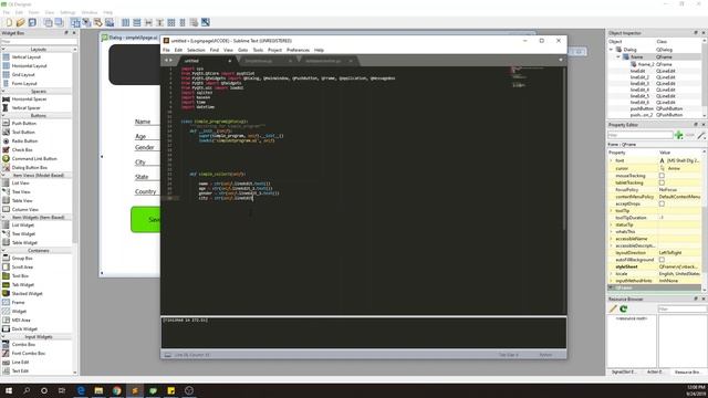 Python QT Designer PYQT5 SQLite GUI Tutorial part3 смотреть онлайн