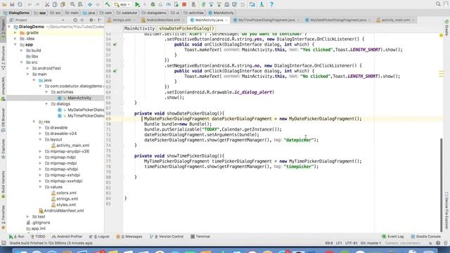 Dialogs - Part 2, Customization | DialogFragment.onCreateDialog смотреть онлайн