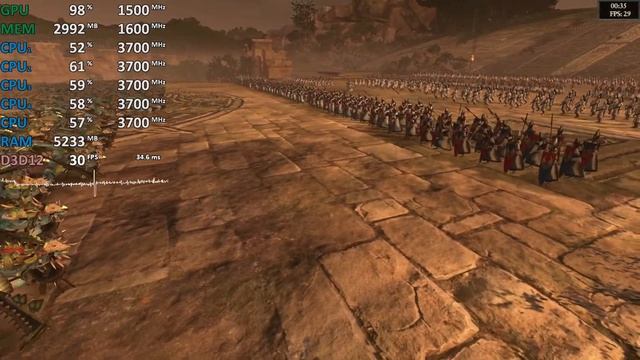 Ryzen 3 2200G Vega 8 Test - Total War: Warhammer II - Gameplay Benchmark Test смотреть онлайн